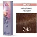 Wella Illumina Color Haarfarbe 7/43 Mittelblond Rot Gold