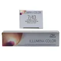 Wella Illumina 60 ml 7/43 mittelblond rot gold permanente Cremehaarfarbe