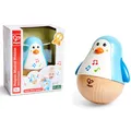 Hape Stehauf-Pinguin mit Sound Stehauffigur Holz E0331 Neu