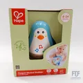 Hape Stehauf-Pinguin, Stehaufmännchen aus Holz, blau, Babyspielzeug ab 6 Monate,