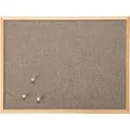 Zeller Pinnwand 11271, grau, aus Leinen, mit Holzrahmen, 60 x 40 cm