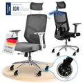 ELITESEATS Bürostuhl Ergonomisch [TESTSIEGER] Kratzerfreie Rollen Atmungsaktiv | Ergonomischer Schreibtischstuhl | Büro Stuhl 150 kg Belastbar | Computerstuhl | Drehstuhl | Home Office Chair Ergonomic