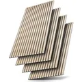 JUSKYS Wandpaneele Akustik 4er Set (120x60 cm, Eiche Natur Hell)