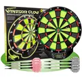Best Sporting Dartscheibe elektronisch Windsor I Glow In The Dark Dartboard mit LCD-Anzeige I E-Dartscheibe mit 6 Dartpfeilen & 12 Ersatzspitzen I hochwertiger Dartautomat für 4 Spieler