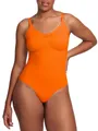 cfab (creamy fabrics) Miederbody Bodysuit Sculpting Shapewear mit Slip-Sunset Orange-XL (1-tlg) Figurformend