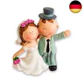 Hobbyfun Hochzeitspaar VI Tortenfigur ca. 9 cm - Dekofiguren als Topping für