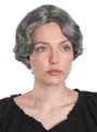 Maskworld Kostüm-Perücke Gewellte Kurzhaarperücke grau - Faschingsperücke