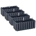 4xBlumenkasten Halterungen 40cm Wasserstandsanzeiger Balkonkasten Schwarz