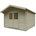 Gartenhaus KIEHN-HOLZ "Gangolfsberg", beige (naturbelassen), Fußboden im Gartenhaus, Gartenhäuser, aus naturbelassenem Fichtenholz