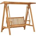 vidaXL Hollywoodschaukel 174 cm Massivholz Teak 316629