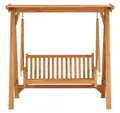 vidaXL Hollywoodschaukel, Gartenschaukel 170 cm Massivholz Teak