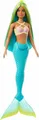 Mattel Barbie Meerjungfrau-Puppe mit blauen und gelben Strähnchen, türkisfarb...