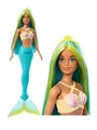 BARBIE MERMAID DOLL turquoise and yellow hair HRR03 Mattel