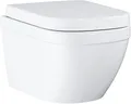 Grohe Wand-WC, Tiefspüler Euro Keramik alp-we, randlos, Abg. waag., mit Deckel