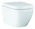 Grohe Euro Keramik Set Tiefspül-WC wandhängend mit SoftClose WC-Sitz - Alpinweiß - 39554000