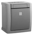 HHG 90591063-DE Wechselschalter beleuchtet FR-AP, Pacific, Grau