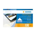 HERMA 1302 Transparol Fotoecken XXL 100 Stück selbstklebend transparent