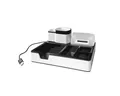 MONOLITH Organizer MONOLITH Desk Organizer 3 USB Ladeanschlüsse schwarz/weiß