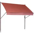 Boxxx Klemmmarkise, Terracotta, Metall, Textil, Uni, 150x225-275x150 cm, Sonnen- & Sichtschutz, Markisen, Klemmmarkisen