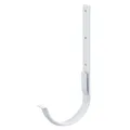 INEFA Dachrinnenhalter halbrund, Stahl NW150 / 150mm, Weiß Rinnenhalter, Dachrinnenzubehör, einfache Steckmontage, Made in Germany