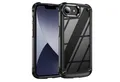 Wigento Handyhülle Für Apple iPhone 16e TPU + PC Hülle mit Linsenschutz Cover Schwarz, TPU + PC Hülle mit Linsenschutz