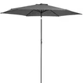 DeubaXXL DE Sonnenschirm Anthrazit Alu Ø300cm UV-Schutz 80+ 108773