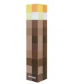 LED-Licht-Fackel MINECRAFT Akkubetrieben Kunststoff Braun Gelb Weiß H 28 cm