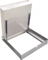 Schachtabdeckung 600x600x80 Edelstahl Schachtdeckel Gasdruckfedern auspflasterbar EN124 A15