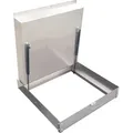 Schachtabdeckung 600x600x80 Edelstahl Schachtdeckel Gasdruckfedern auspflasterbar EN124 A15