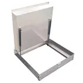 Schachtabdeckung 600x600mm h:80mm Edelstahl Schachtdeckel Gasdruckfedern auspflasterbar EN124 A15