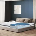 The White Stone Memory Foam-Matratze 120 x 180 | Höhe 22cm | Hypoallergener und atmungsaktiver Stoff | Orthopädische und selbstmodellierende Eigenschaften | Hergestellt in Italien