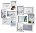 Kobolo Bilderrahmen-Collage - Big - Holz - weiß grau - 12 Bilder - 62x54 cm
