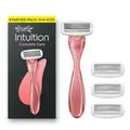 Wilkinson Sword Intuition Complete Care Damenrasierer, Hydra-Boost-Serum, Starter-Pack, 1 Damenrasiergriff und 4 Ersatzklingen