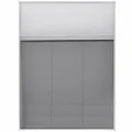 vidaXL Insektenschutz-Plissee für Fenster Jalousie Aluminium : Größe - 60 x 80 cm