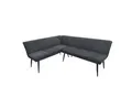 HTI-Living Eckbank 195 x 154 cm Anthrazit Mesilla kurzer Schenkel rechts