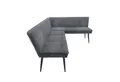 HTI-Living Eckbank Eckbank 195 x 154 cm Anthrazit (Stück, 1-St., 1 Eckbank), Sitzbank Polsterbank