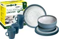 BRUNNER Geschirr-Set Lunchbox Tuscany, Melamin, Melamin Anti-Slip Stone Touch