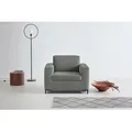 Sessel OTTO PRODUCTS "Grazzo Loungesessel, moderne Sitzheftung, bequemer Einzelsessel", grau (taupe), B:101cm H:80cm T:86cm, Struktur (100% recyceltes Polyester), Luxus-Microfaser weich (100% recyceltes Polyester), Sessel, Einzelsessel Polstersessel Lounge-Sessel, hochwertige Stoffe aus recyceltem Material, Steppung im Sitzbereich