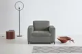 Sessel "Grazzo Loungesessel, moderne Sitzheftung, bequemer Einzelsessel", hochwertige Stoffe aus recyceltem Material, Steppung im Sitzbereich, taupe Struktur (recyceltes Polyester)