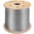 VEVOR 316 Edelstahl Kabel Drahtseil 1x19 150 M, Stahlseil Seil Draht Stahl Mindestbruchkraft 8,3 KN, Edelstahl-Drahtseil-Kabel Rostfrei
