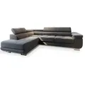 MASSENO Ecksofa mit Schlaffunktion Selva , grau , Maße (cm): B: 277 H: 90