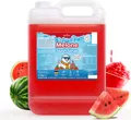 Belissia Slush Eis Sirup 5L Konzentrat | Wassermelone Geschmack | sehr ergiebig in knalligen Farben (1:5) | Glycerin frei