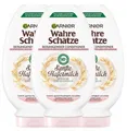 ✅ Garnier Wahre Schätze Sanfte Hafermilch Spülung Conditioner Pflege 3x 200ml ✅