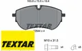 TEXTAR 2264401 Bremsbelagsatz für Scheibenbremse Bremsbelagsatz für VW