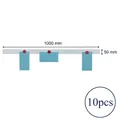 ALCO Wandleisten 691-10 weiß für Magnete 100x5cm lackiert selbstkleb