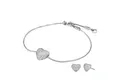 MICHAEL KORS Schmuckset Multipack Schmuck Geschenk Silber 925 PREMIUM Herz (Set, 3-tlg), mit Zirkonia (synth)