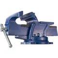 tectake Schraubstock, aus Gusseisen, 360° drehbar, 2 Arretierungsschrauben, 3 Anschraublöcher