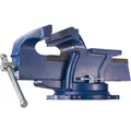 Schraubstock 360° drehbar mit Amboss Werkbankschraubstock blau B-Ware