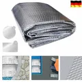 Pool Solarfolie Solarplane Solarheizung Solarabdeckplane Poolheizung Silber Zelt