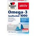 Doppelherz Omega - 3 Seefischöl 1000 Kapseln für eine normale Herz- und Hirnfunktion 120 KAP